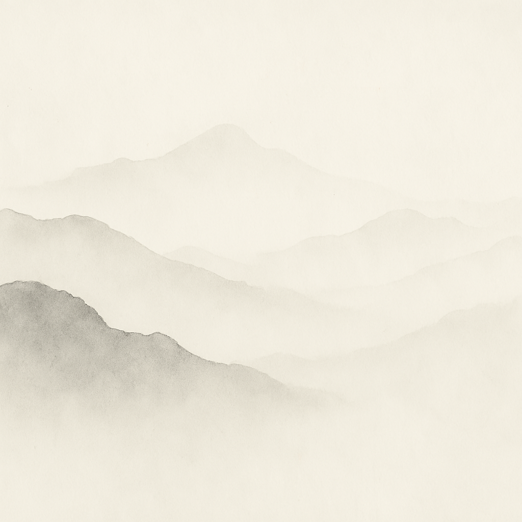 Minimalist Mountain Landscape